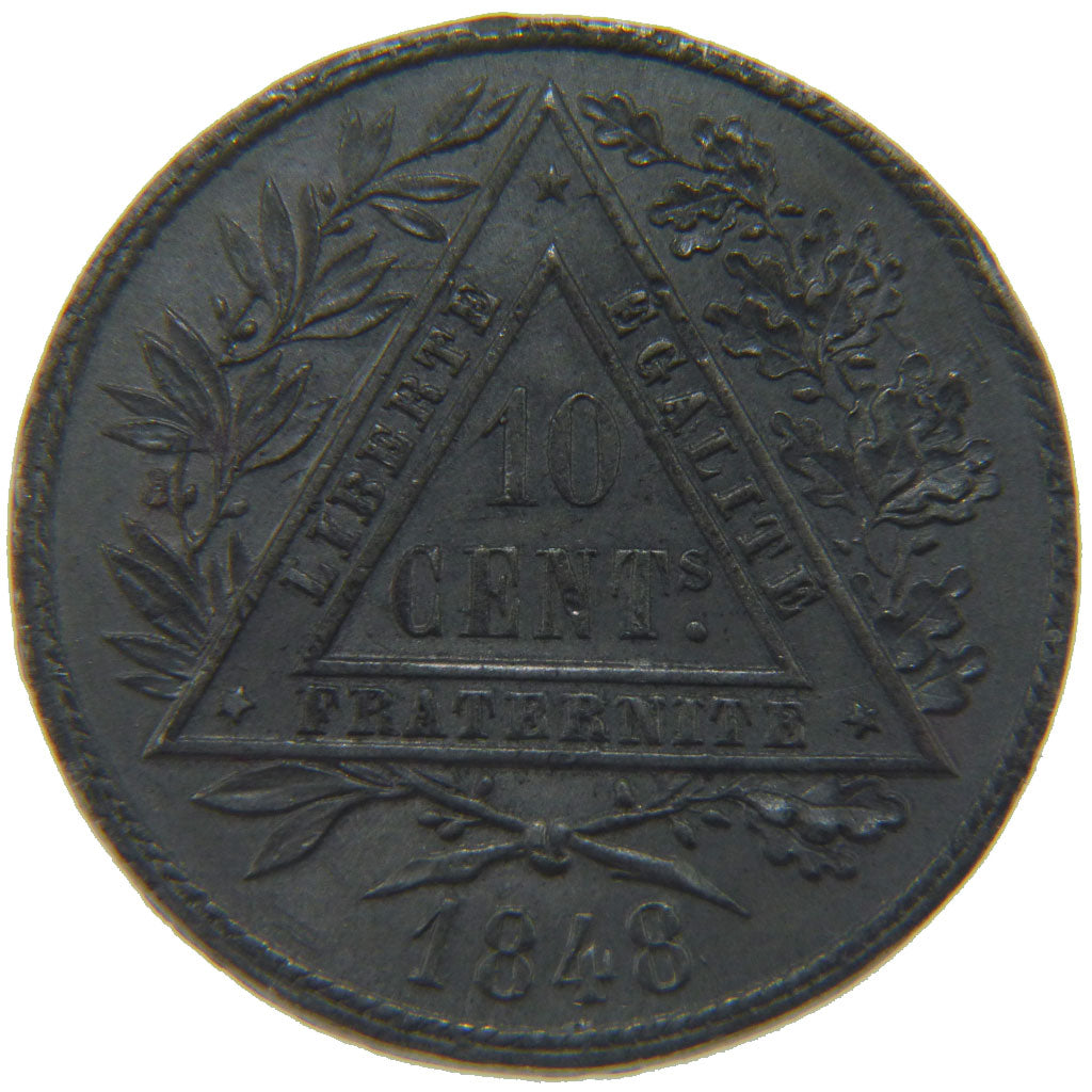 France, 10 Centimes, Concours de Marrel, 1848, Paris, Pattern, Tin, AU(50-53)