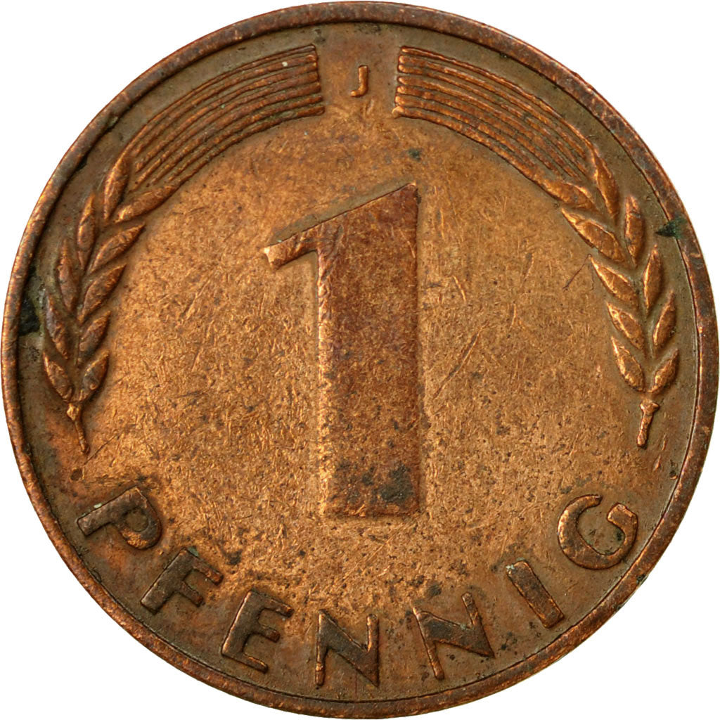 Münze, Bundesrepublik Deutschland, Pfennig, 1949, Hambourg, S+, Copper Plated