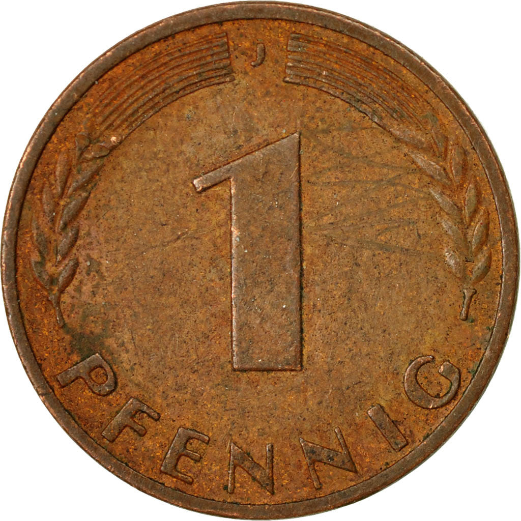 Moneta, GERMANIA - REPUBBLICA FEDERALE, Pfennig, 1969, Hambourg, MB+, Acciaio