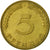 Coin, GERMANY - FEDERAL REPUBLIC, 5 Pfennig, 1970, Stuttgart, VF(30-35), Brass