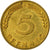 Coin, GERMANY - FEDERAL REPUBLIC, 5 Pfennig, 1969, Karlsruhe, VF(20-25), Brass