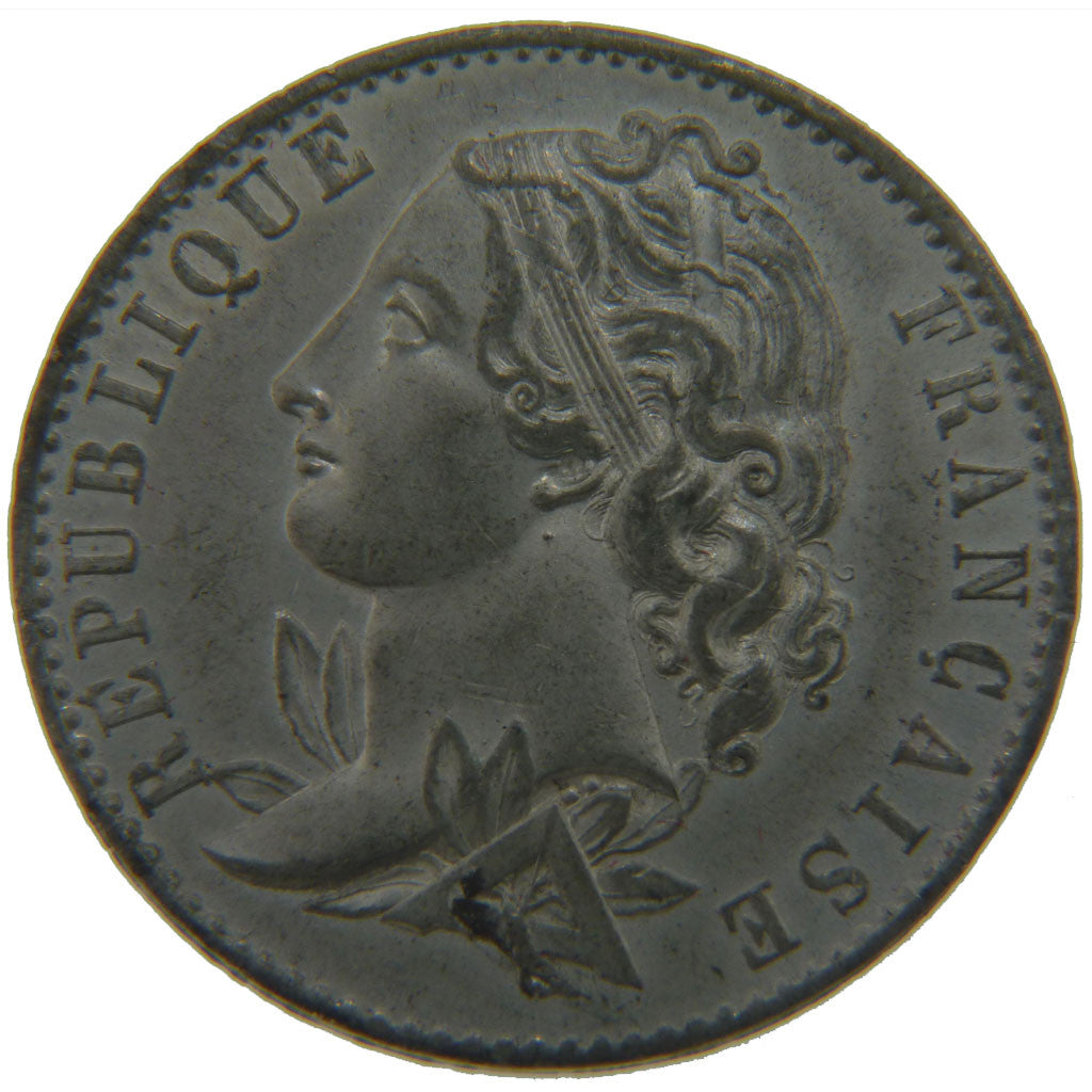 France, 10 Centimes, Concours de Magniadas, 1848, Paris, Pattern, Tin
