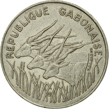 Coin, Gabon, 100 Francs, 1977, Paris, EF(40-45), Nickel, KM:13