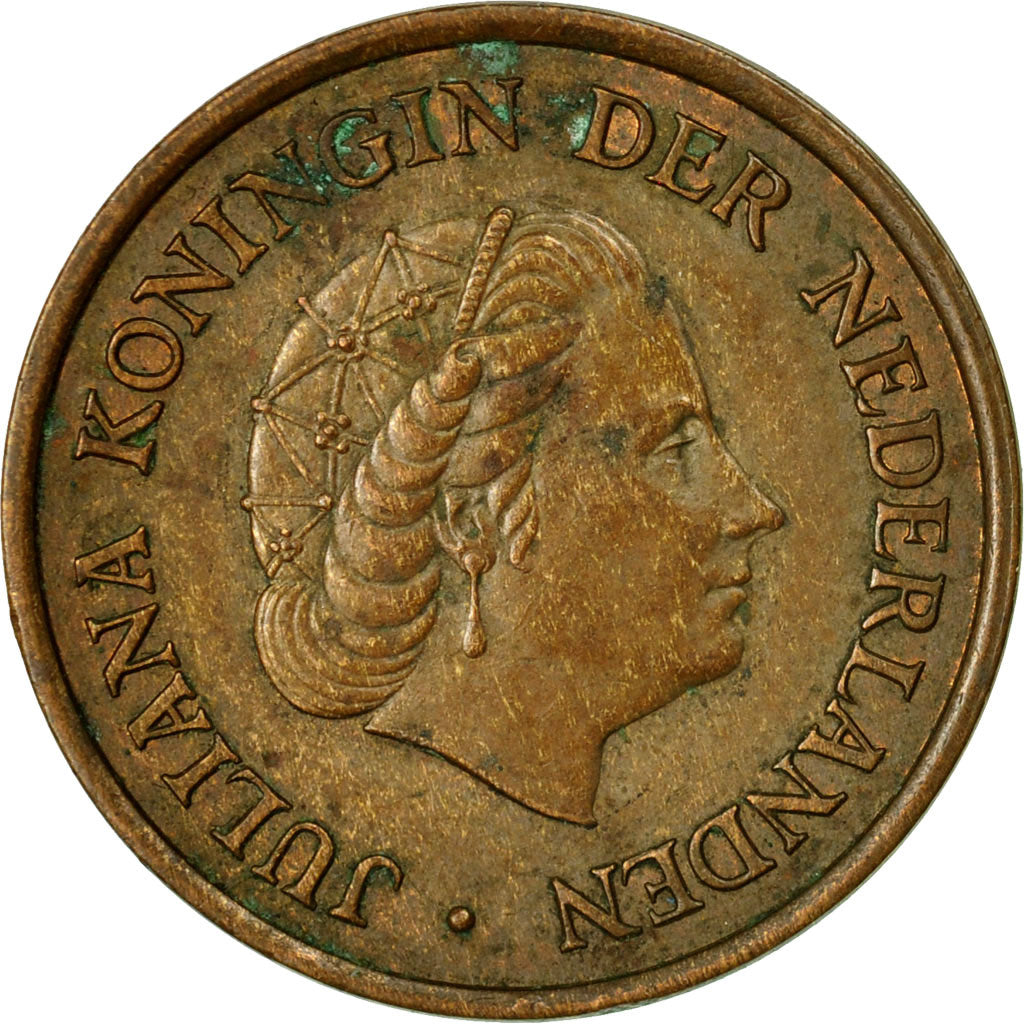 Münze, Niederlande, Juliana, 5 Cents, 1957, SGE+, Bronze, KM:181
