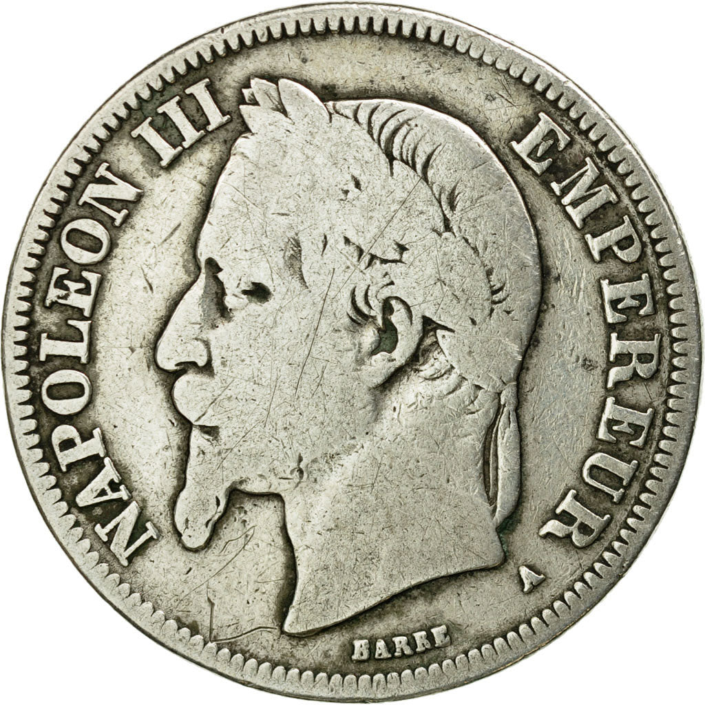 Coin, France, Napoleon III, Napoléon III, 2 Francs, 1868, Paris, VF(20-25)