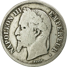 Coin, France, Napoleon III, Napoléon III, 2 Francs, 1868, Paris, VF(20-25)