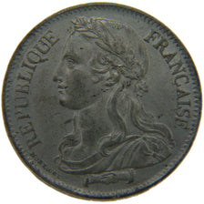 Coin, France, 10 Centimes, 1848, MS(60-62), Pewter, Gadoury:233