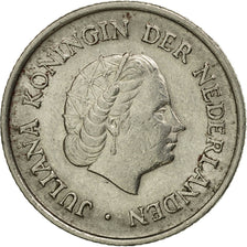 Coin, Netherlands, Juliana, 25 Cents, 1961, VF(20-25), Nickel, KM:183