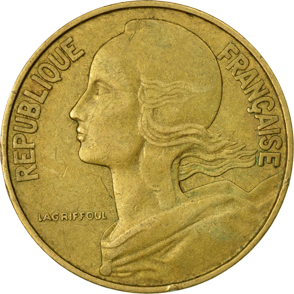 Coin, France, Marianne, 20 Centimes, 1971, Paris, VF(30-35), Aluminum-Bronze