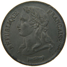 França, 10 Centimes, Concours de Montagny, 1848, Paris, Pattern, Estanho