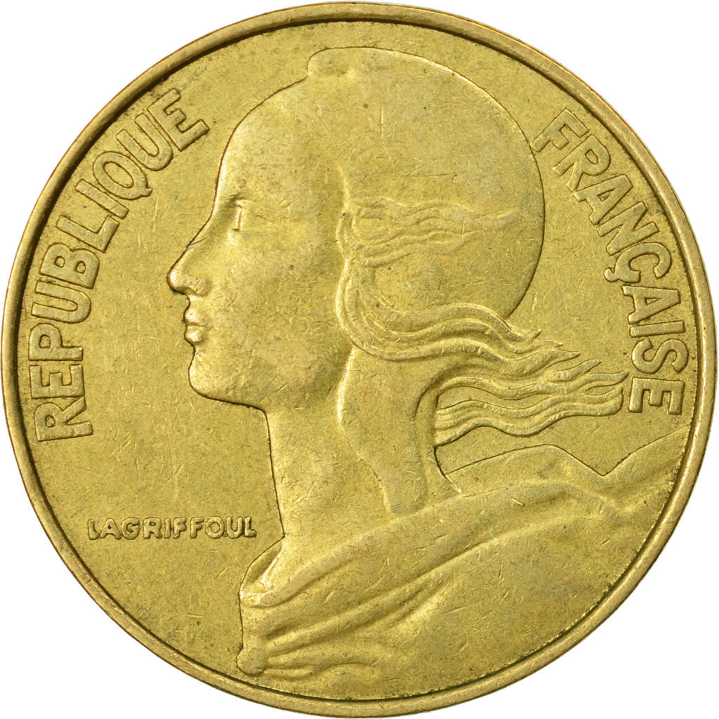 Munten, Frankrijk, Marianne, 20 Centimes, 1975, Paris, ZF, Aluminum-Bronze