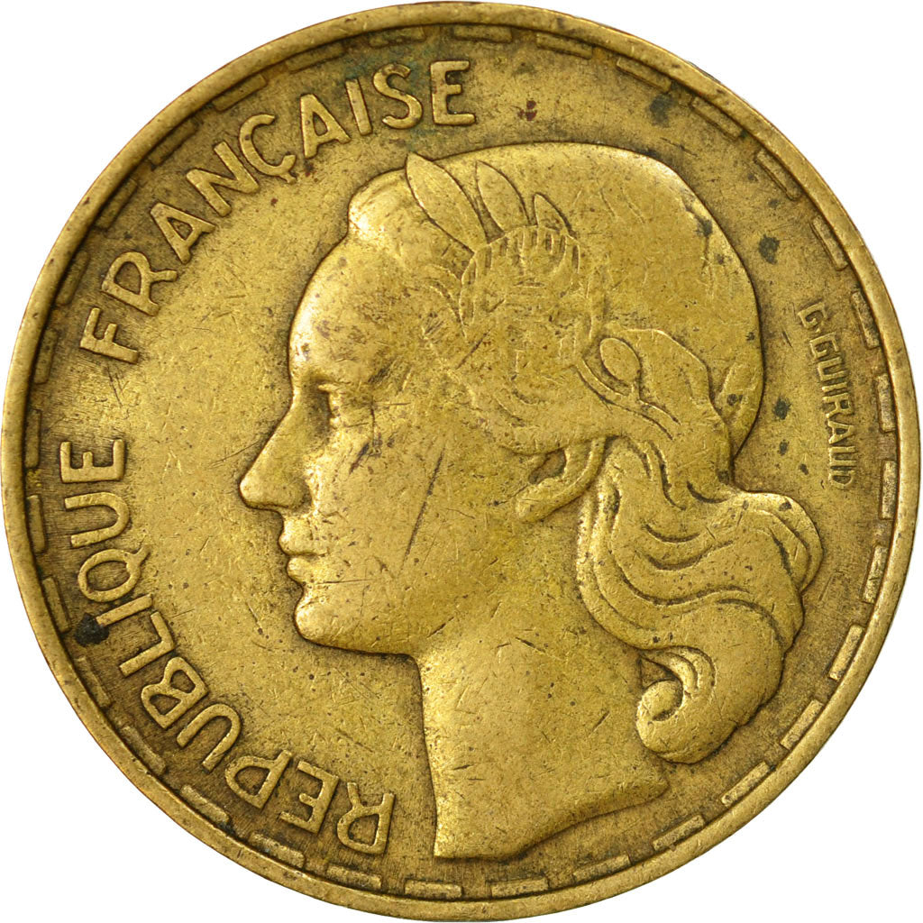 Coin, France, Guiraud, 50 Francs, 1951, Beaumont - Le Roger, EF(40-45)