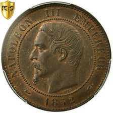 Moneta, Francja, Napoleon III, Napoléon III, 10 Centimes, 1852, Paris, PCGS