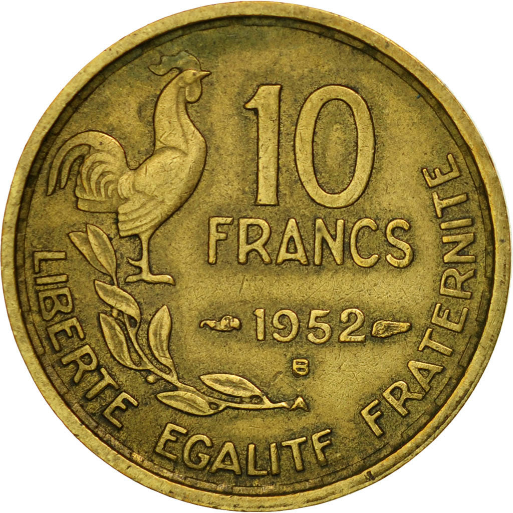 Monnaie, France, Guiraud, 10 Francs, 1952, Beaumont - Le Roger, TTB