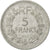 Moneda, Francia, Lavrillier, 5 Francs, 1945, Paris, BC, Aluminio, KM:888b.1, Le