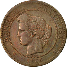 Coin, France, Cérès, 10 Centimes, 1896, Paris, VF(20-25), Bronze, KM:815.1, Le