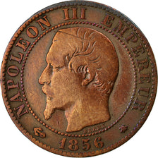 Moneda, Francia, Napoleon III, Napoléon III, 5 Centimes, 1856, Strasbourg, BC+