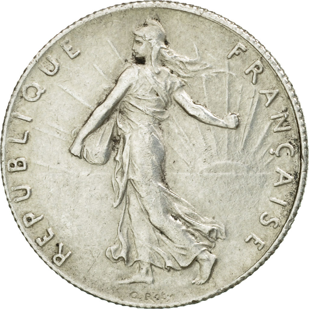 Coin, France, Semeuse, 50 Centimes, 1917, Paris, EF(40-45), Silver, KM:854, Le