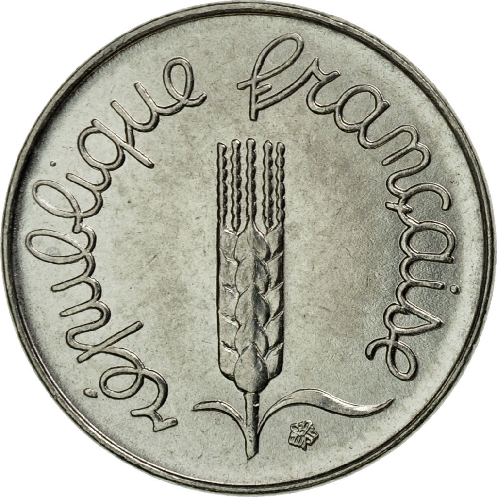 Coin, France, Épi, Centime, 1975, Paris, MS(63), Stainless Steel, KM:928, Le