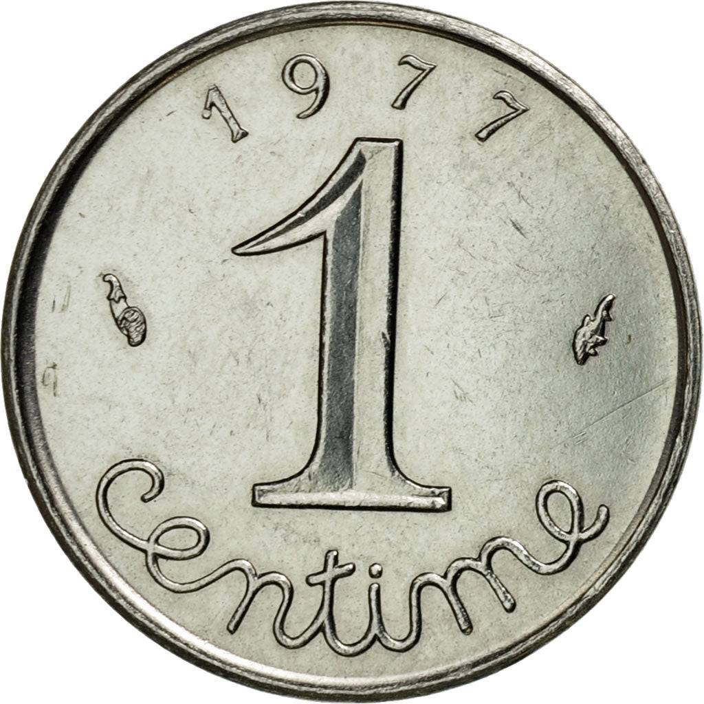 Moneta, Francia, Épi, Centime, 1977, Paris, SPL-, Acciaio inossidabile, KM:928