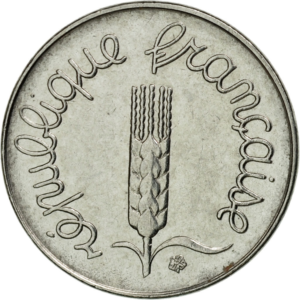 Münze, Frankreich, Épi, Centime, 1975, Paris, VZ, Stainless Steel, KM:928, Le