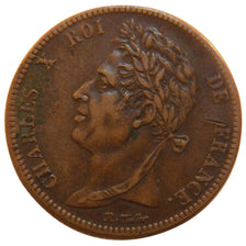 Guyana, 5 Centimes, 1828, Paris, BB, Bronzo