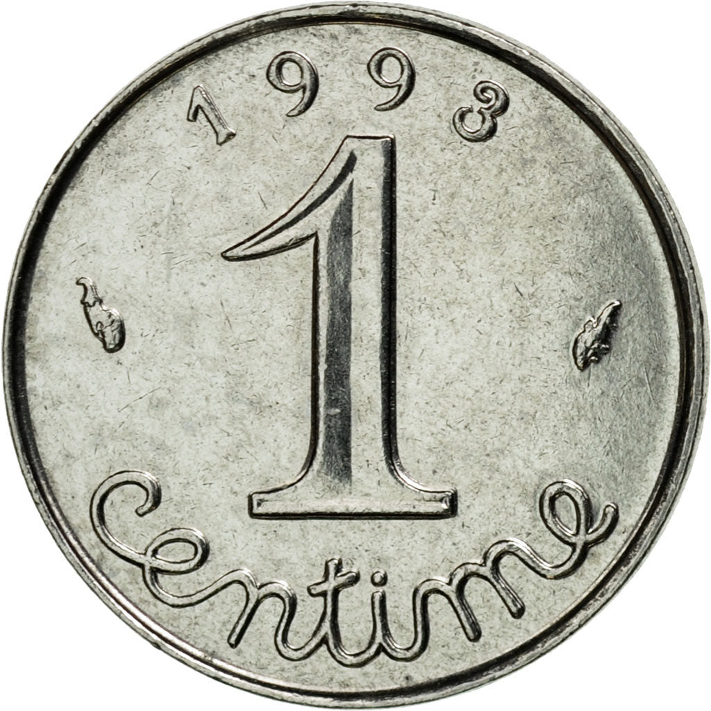 Monnaie, France, Épi, Centime, 1993, Paris, SPL, Stainless Steel, KM:928, Le