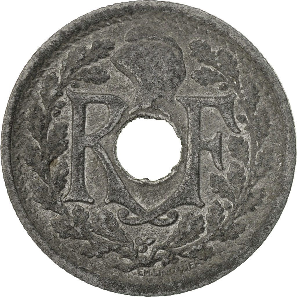 Coin, France, Lindauer, 10 Centimes, 1945, Beaumont - Le Roger, EF(40-45), Zinc