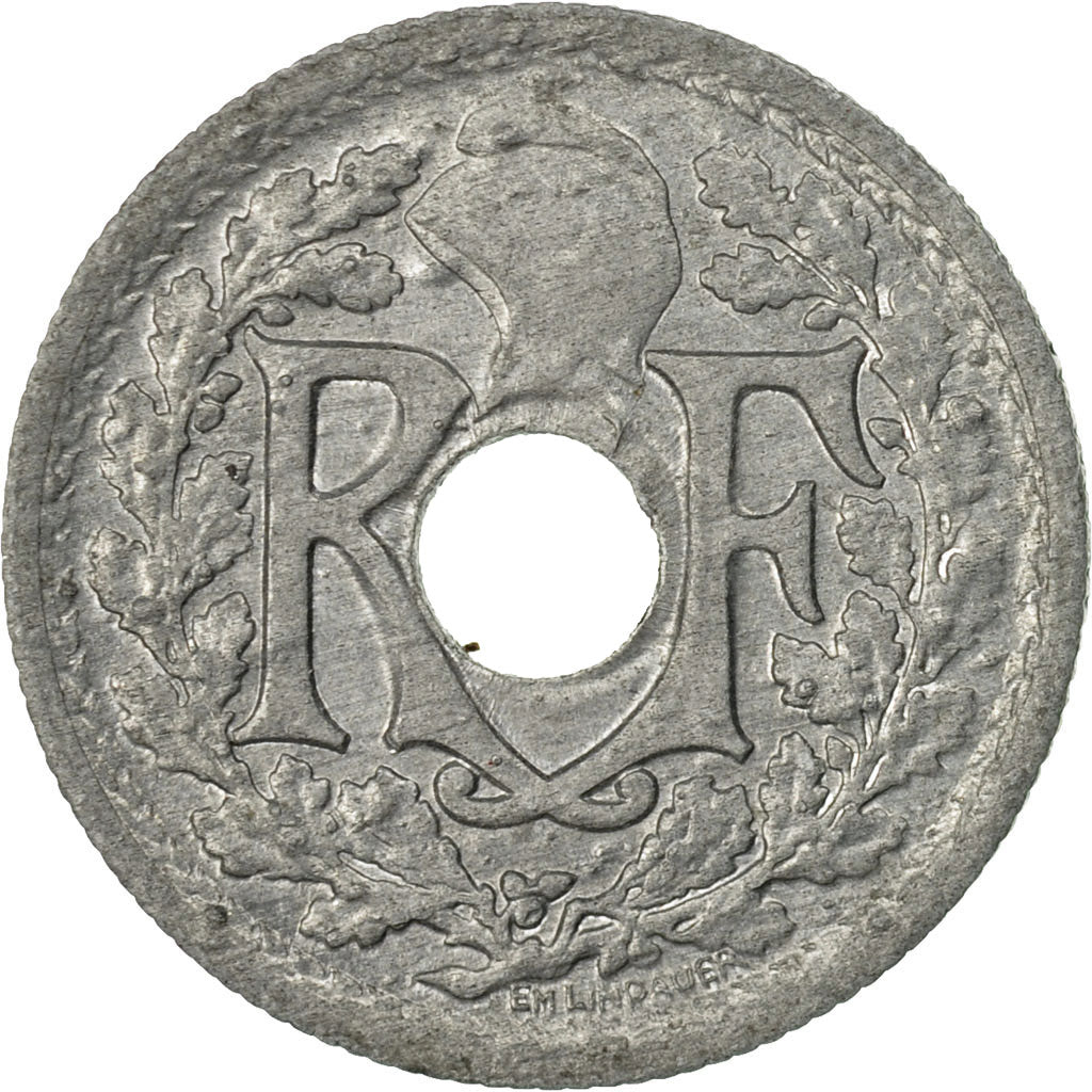 Coin, France, Lindauer, 10 Centimes, 1946, Beaumont - Le Roger, EF(40-45), Zinc