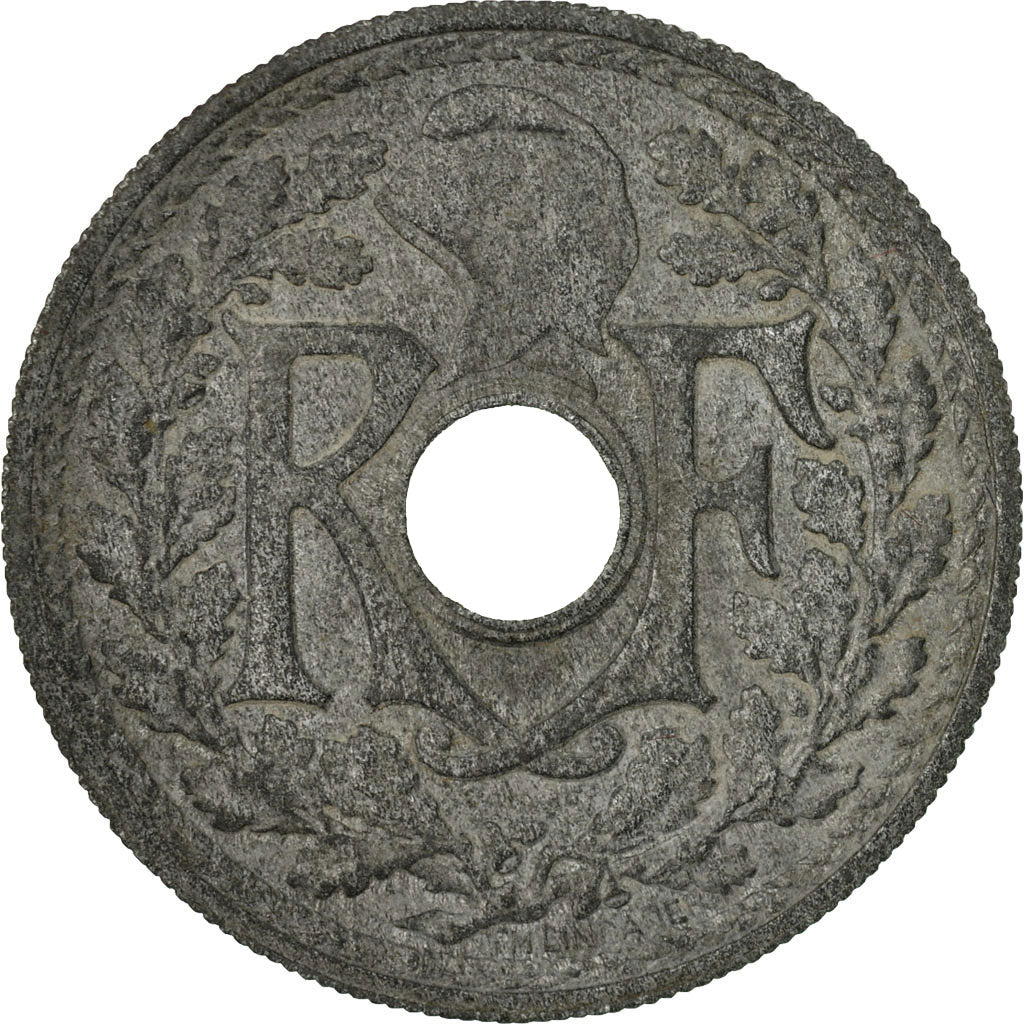 Coin, France, Lindauer, 20 Centimes, 1945, Beaumont - Le Roger, VF(20-25), Zinc