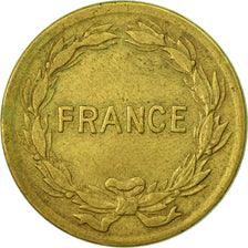 Monnaie, France, France Libre, 2 Francs, 1944, Philadelphie, TB, Laiton, KM:905