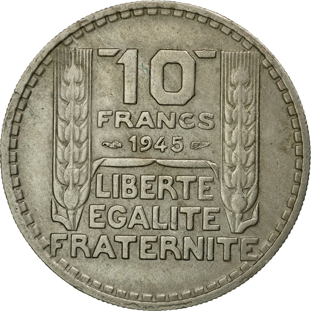 Monnaie, France, Turin, 10 Francs, 1945, Paris, TTB, Copper-nickel, KM:908.1, Le