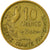 Monnaie, France, Guiraud, 10 Francs, 1958, Paris, TB, Aluminum-Bronze, KM:915.1