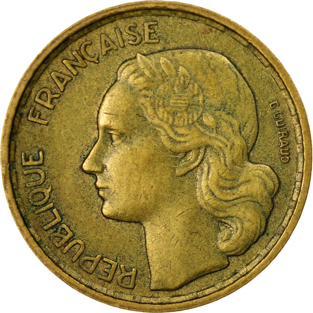 Coin, France, Guiraud, 10 Francs, 1954, Beaumont - Le Roger, EF(40-45)