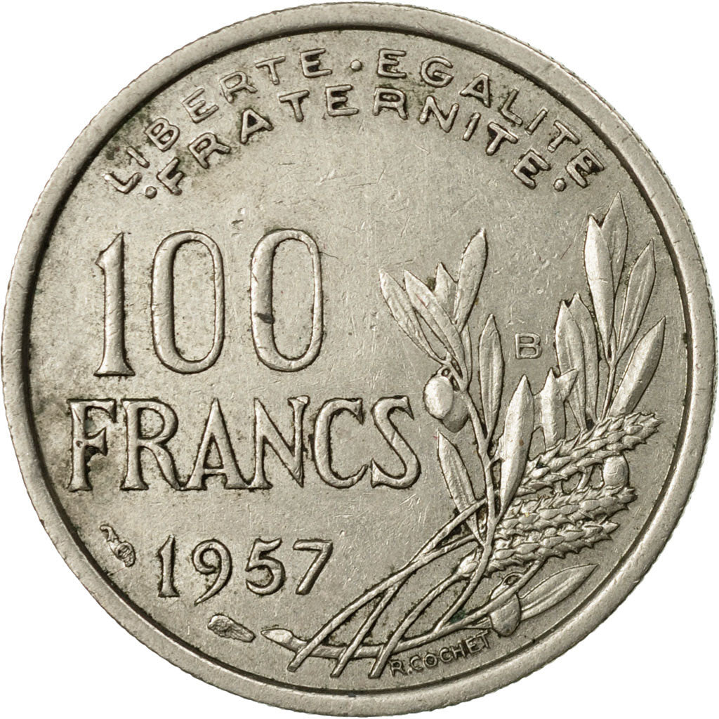 Coin, France, Cochet, 100 Francs, 1957, Beaumont - Le Roger, EF(40-45)