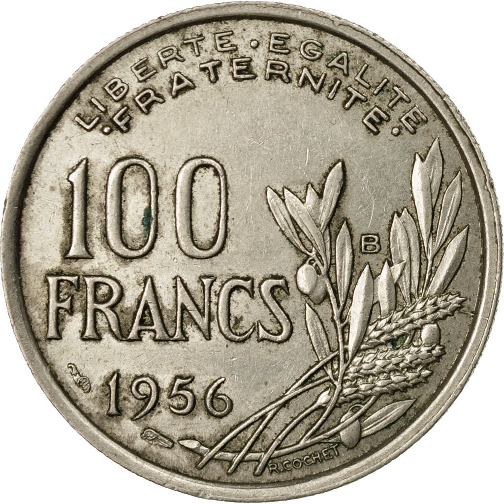 Coin, France, Cochet, 100 Francs, 1956, Beaumont - Le Roger, EF(40-45)