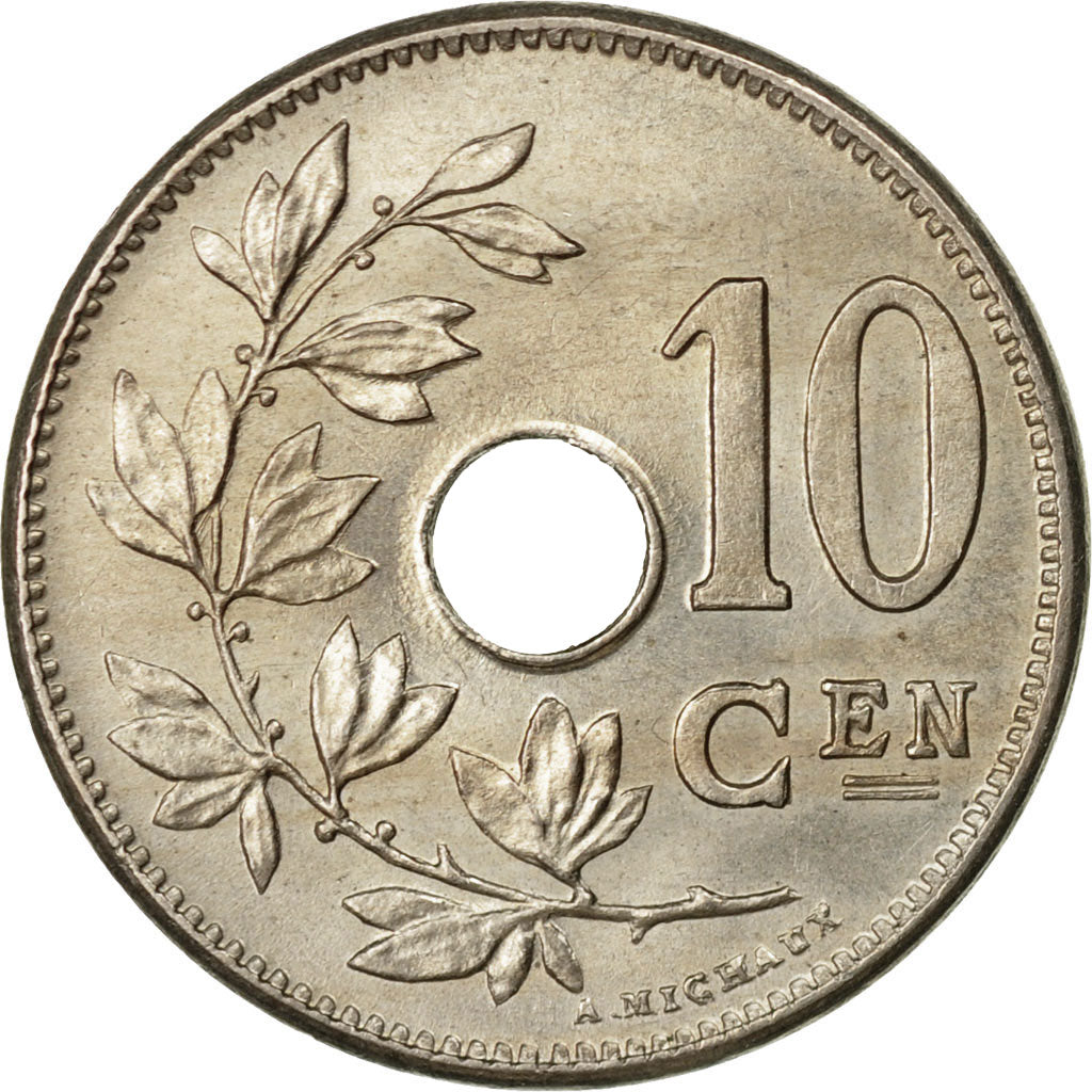 Coin, Belgium, 10 Centimes, 1904, MS(60-62), Copper-nickel, KM:53
