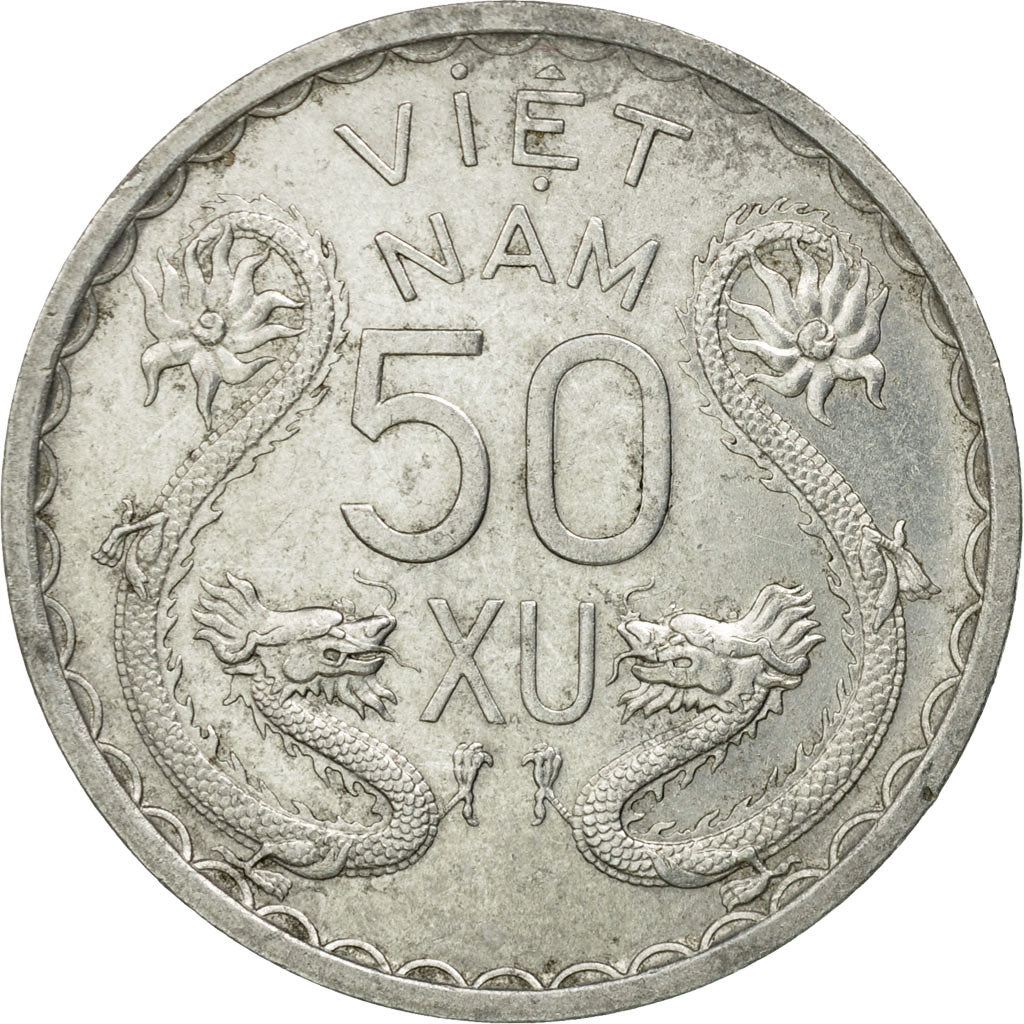 Coin, Vietnam, STATE OF SOUTH VIET NAM, 50 Xu, 1953, Paris, EF(40-45), Aluminum