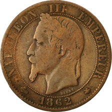 Munten, Frankrijk, Napoleon III, Napoléon III, 5 Centimes, 1862, Paris, FR+
