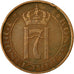 Coin, Norway, Haakon VII, 5 Öre, 1932, Kongsberg, VF(30-35), Bronze, KM:368