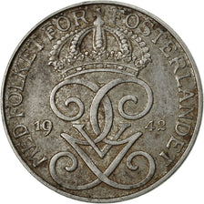 Coin, Sweden, Gustaf V, 5 Öre, 1942, VF(20-25), Iron, KM:812