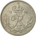 Coin, Denmark, Frederik IX, 25 Öre, 1952, Copenhagen, VF(30-35), Copper-nickel
