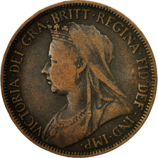 Coin, Great Britain, Victoria, 1/2 Penny, 1899, EF(40-45), Bronze, KM:789