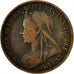 Coin, Great Britain, Victoria, 1/2 Penny, 1899, EF(40-45), Bronze, KM:789