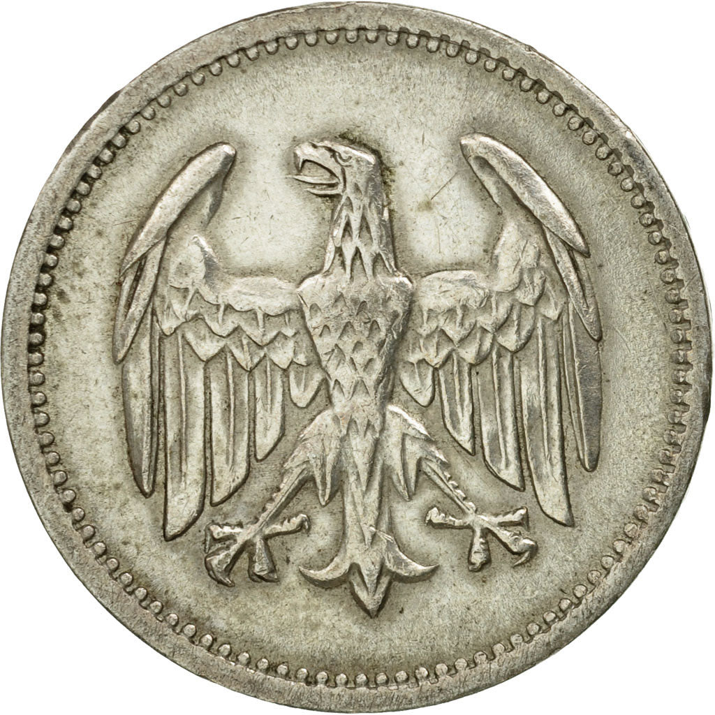 Coin, GERMANY, WEIMAR REPUBLIC, Mark, 1924, Berlin, EF(40-45), Silver, KM:42