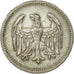Coin, GERMANY, WEIMAR REPUBLIC, Mark, 1924, Berlin, EF(40-45), Silver, KM:42