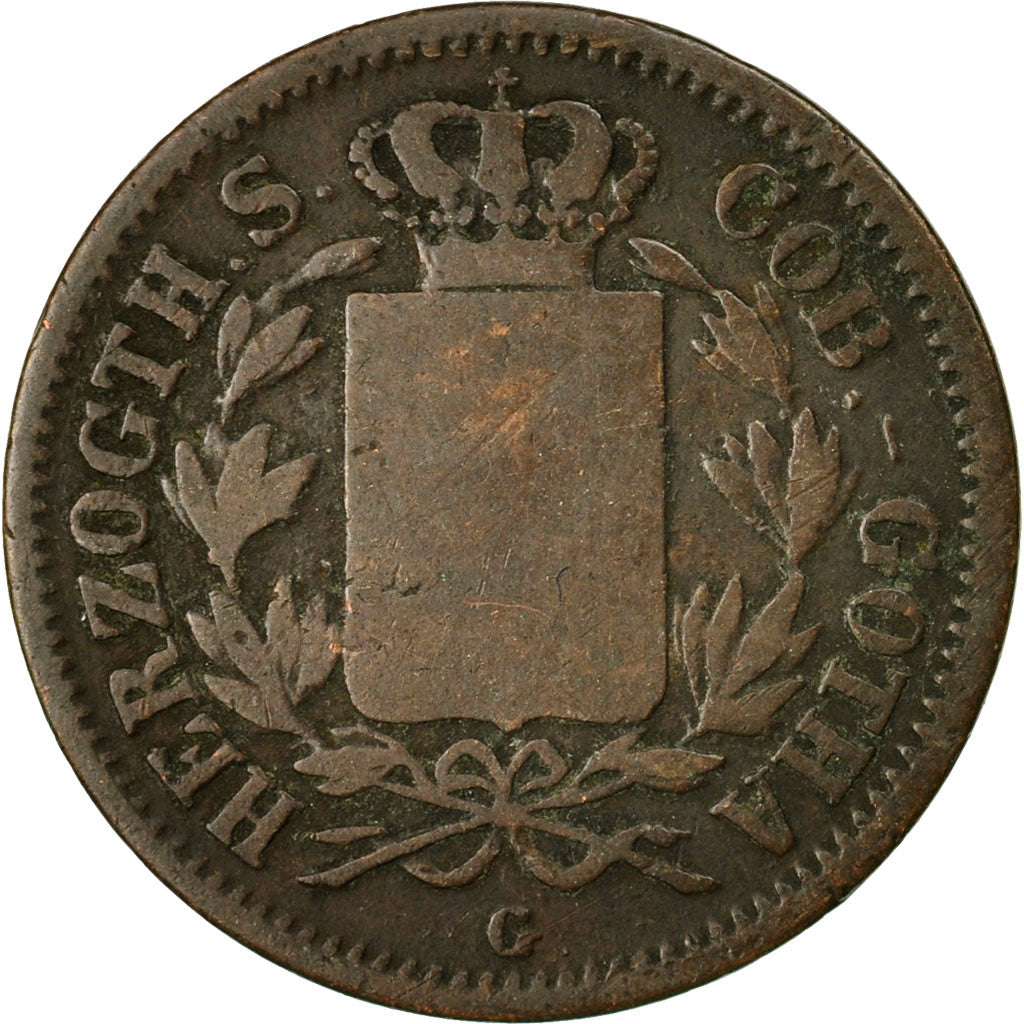 Coin, German States, SAXE-COBURG-GOTHA, Ernst I, 2 Pfennig, 1841, Dresden