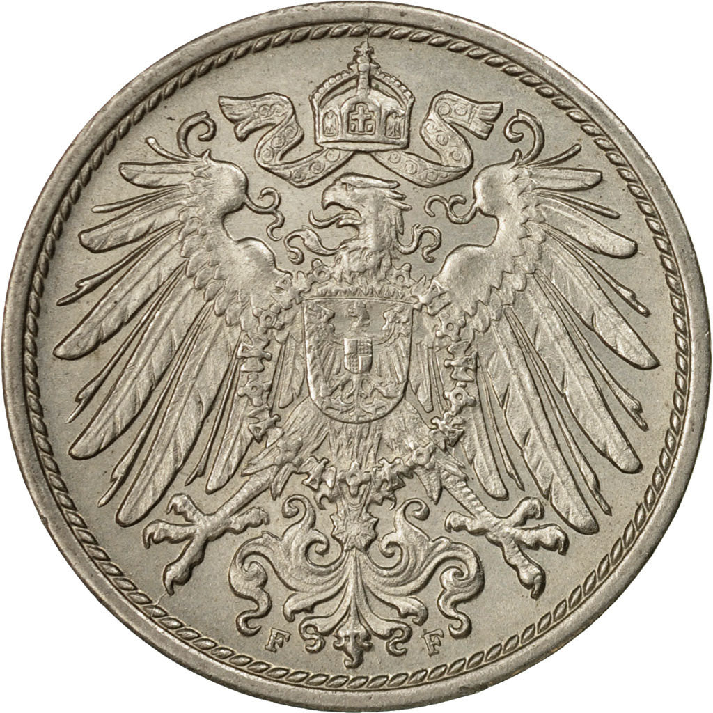 Coin, GERMANY - EMPIRE, Wilhelm II, 10 Pfennig, 1904, Stuttgart, AU(50-53)