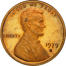 Coin, United States, Lincoln Cent, Cent, 1979, U.S. Mint, San Francisco