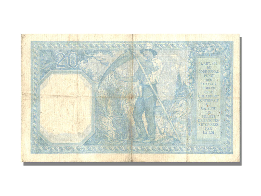 Billete, Francia, 20 Francs, 20 F 1916-1919 ''Bayard'', 1917, 1917-05-21, BC+